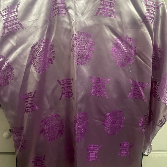 Authentic Japanese 3pc Silk Outfit!💜🤍 - Picture 7 of 11